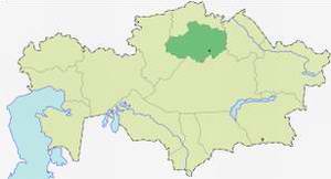 Akmola Kazakhstan region (oblast) map location picture