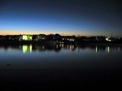 Atyrau region (oblast), Kazakhstan views - small village, the Ural River photo