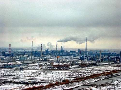 Atyrau Kazakhstan city factories 2nd picture