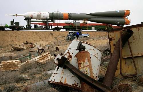Baikonur cosmodrome of Kazakhstan rockets views 1st photo