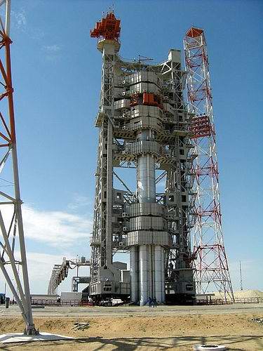Baikonur cosmodrome of Kazakhstan view photo