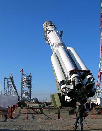 Baikonur cosmodrome of Kazakhstan view photo