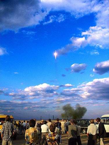 Baikonur cosmodrome of Kazakhstan launching photo