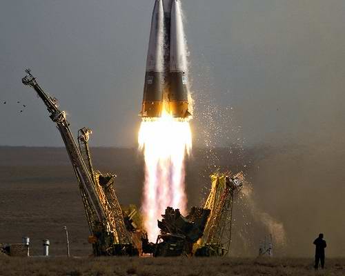 Baikonur cosmodrome of Kazakhstan space rocket launching 1st photo