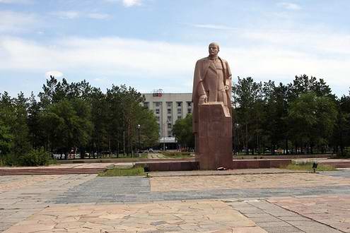 Karaganda Kazakhstan city Vladimir Lenin monument photo