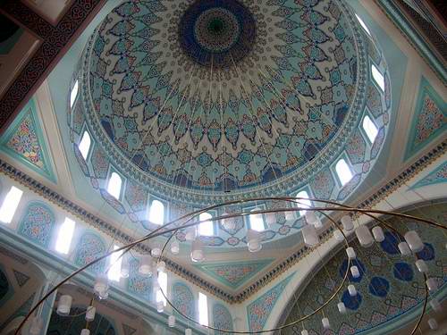 Kazakhstan Islam religion mosque inner view photo