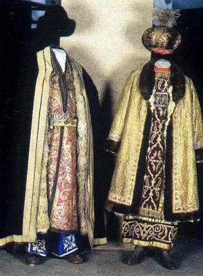 Kazakhstan people national clothes: traditional costumes