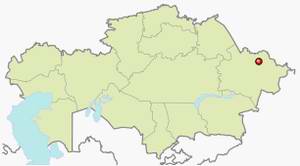 Ust-Kamenogorsk (Oskemen) Kazakhstan city map location picture