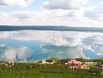 Akmola oblast lake scenery