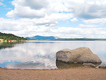 Akmola region lake scenery