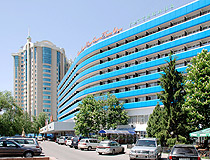 Almaty city hotel view
