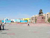 Balkhash city central square