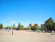 Kostanay city street view