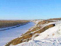 North Kazakhstan oblast winter view