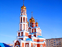 Petropavl city church view