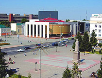 Uralsk city central square
