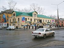 Ust-Kamenogorsk city street view