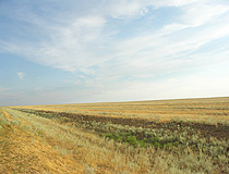 Kazakhstan steppe scenery