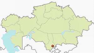 Shymkent (Chimkent) Kazakhstan city map location picture