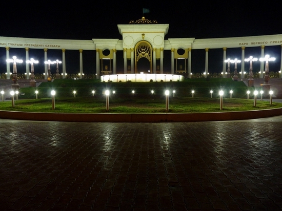 Almaty city, Kazakhstan night view 2