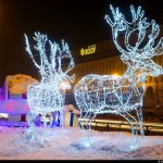 New Year decorations of Kazakhstan cities