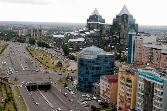 Almaty, Kazakhstan bird's eye view 2