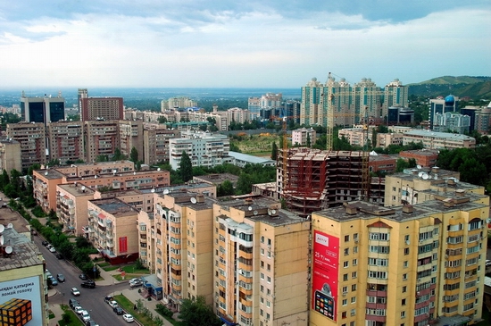 The views from one of Almaty’s tallest buildings · Kazakhstan travel ...