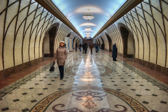 Almaty city, Kazakhstan subway view 2