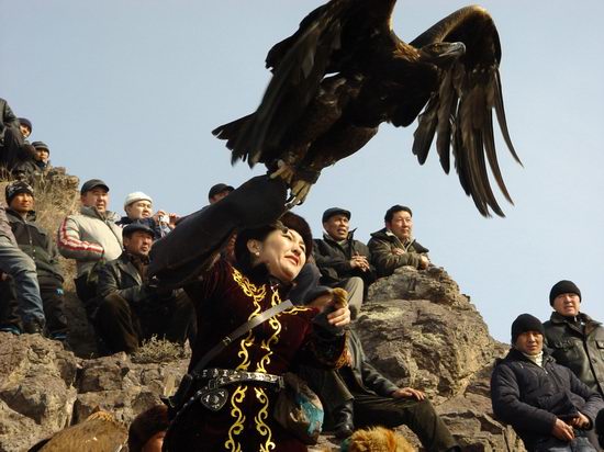 Kazakhstan - The hunt with tame hawks and falcons view 16