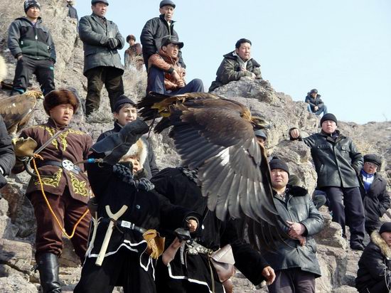 Kazakhstan - The hunt with tame hawks and falcons view 17