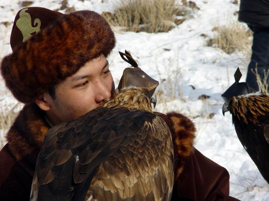 Kazakhstan - The hunt with tame hawks and falcons view 9