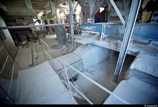 Salt production, the Aral Sea area, Kazakhstan view 16