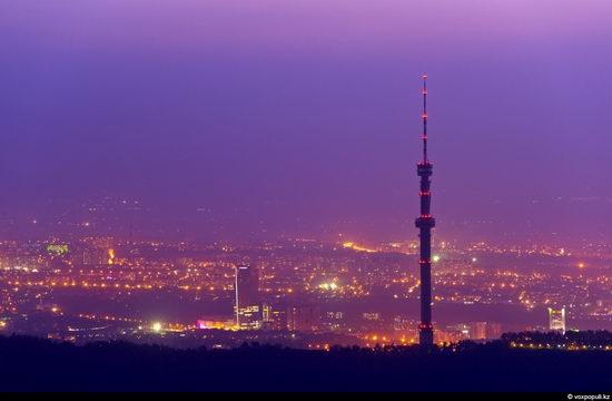 Almaty city, Kazakhstan night view 1