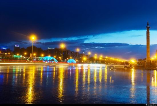 Almaty city, Kazakhstan night view 12