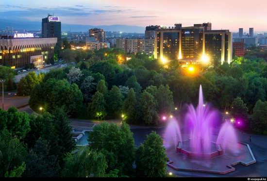 Almaty city, Kazakhstan night view 14