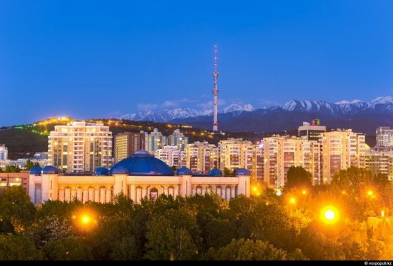 Almaty city, Kazakhstan night view 16