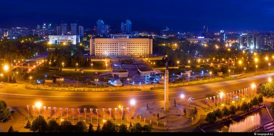 Almaty city, Kazakhstan night view 6