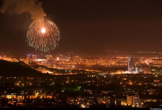 Almaty city, Kazakhstan night view 8