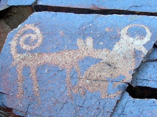 Tamgaly Gorge ancient rock carvings, Kazakhstan photo 9