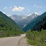The Big Almaty Lake and surroundings