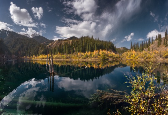 Lake Kaindy, Almaty region, Kazakhstan