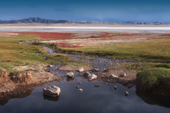 Lake Tuzkol landscape, Kazakhstan, photo 1