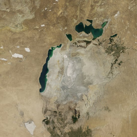 The Aral Sea in August 2014