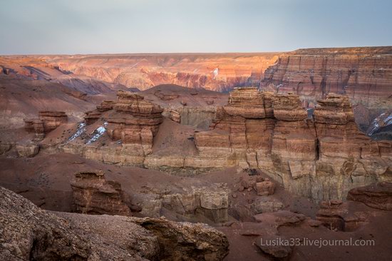 Charyn Canyon in the cold season, Almaty region, Kazakhstan, photo 1