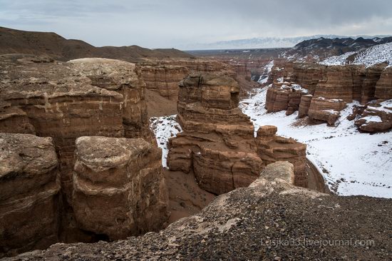 Charyn Canyon in the cold season, Almaty region, Kazakhstan, photo 13