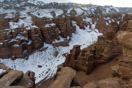 Charyn Canyon in the cold season, Almaty region, Kazakhstan, photo 14