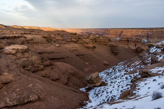 Charyn Canyon in the cold season, Almaty region, Kazakhstan, photo 18