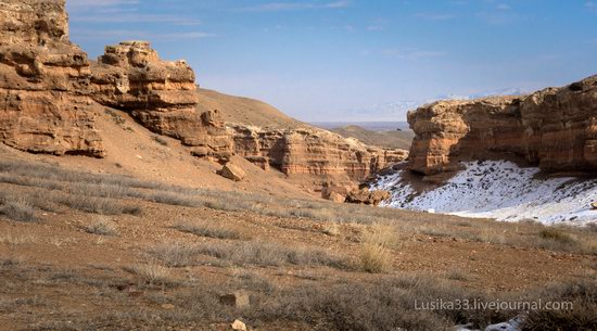 Charyn Canyon in the cold season, Almaty region, Kazakhstan, photo 2