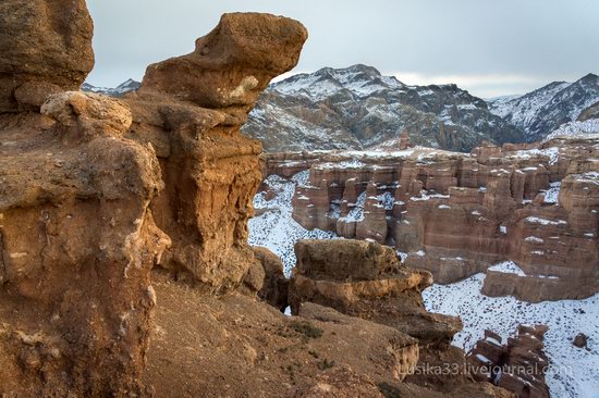 Charyn Canyon in the cold season, Almaty region, Kazakhstan, photo 22