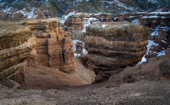 Charyn Canyon in the cold season, Almaty region, Kazakhstan, photo 23